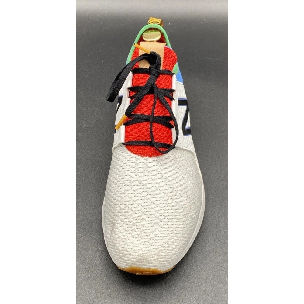 New Balance Men's 10 Fresh Foam Cruz v1 Reissue White Faded Custom Cobalt - Picture 15 of 16